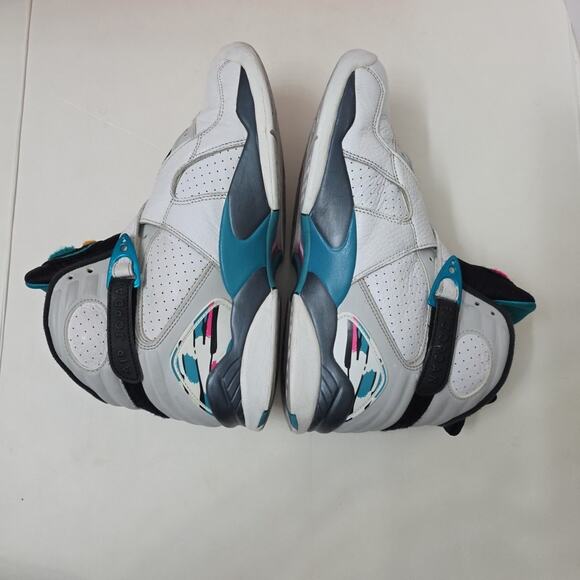 JORDAN 8 Retro South Beach 2018 Size 9 Turbo White Green Teal Gray main image 7